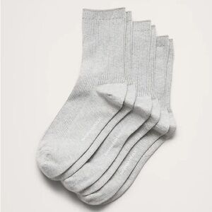 BANANA REPUBLIC SILK-COTTON BLEND CREW SOCK 3-PACK